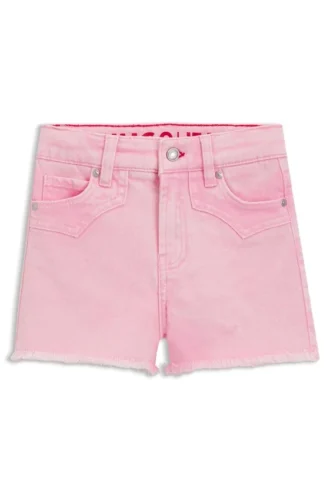 Kids’ shorts in stretch-cotton denim