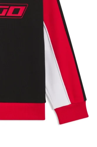 Kids’ signature-detail sweatshirt in a cotton blend