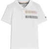 Kids’ signature-stripe polo shirt in stretch cotton