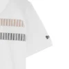 Kids’ signature-stripe polo shirt in stretch cotton
