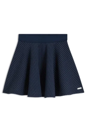Kids’ skater skirt with printed stripes
