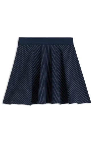 Kids’ skater skirt with printed stripes