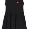 Kids’ sleeveless cotton dress with a skater skirt