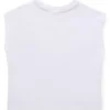 Kids’ sleeveless cotton T-shirt with metallic logo Kids’ sleeveless cotton T-shirt with metallic logo