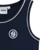 Kids’ sleeveless dress with Double B monogram