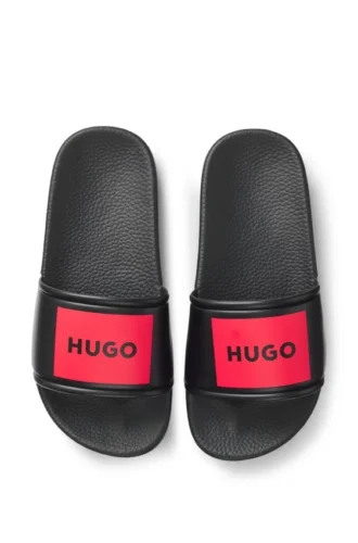 Kids’ slides with logo badge