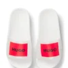 Kids’ slides with logo-badge print Kids’ slides with logo-badge print