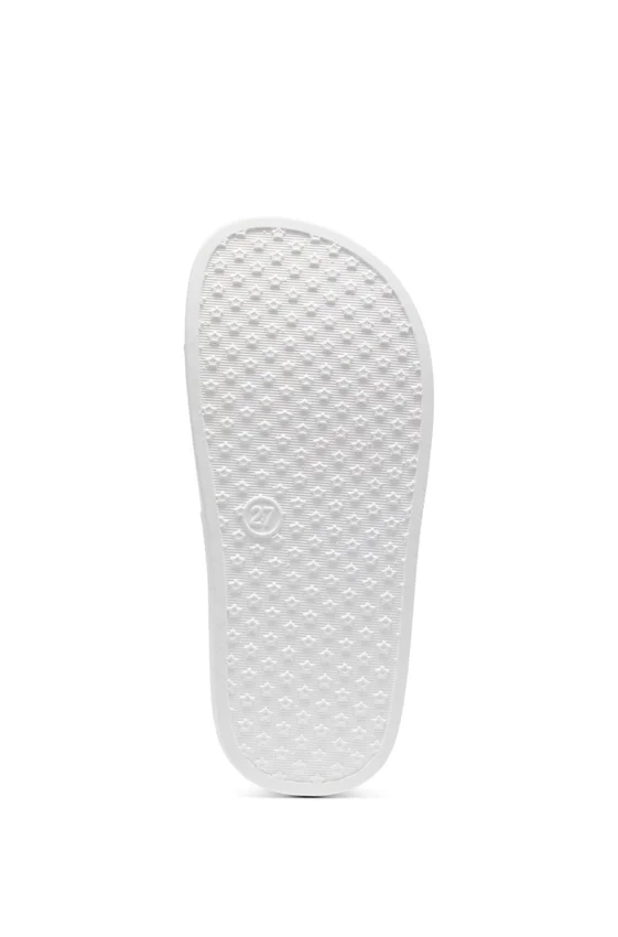 Kids’ slides with logo-badge print Kids’ slides with logo-badge print