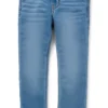 Kids’ slim-fit jeans in blue stretch denim