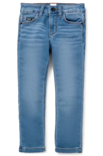 Kids’ slim-fit jeans in blue stretch denim Kids’ slim-fit jeans in blue stretch denim