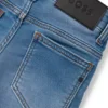 Kids’ slim-fit jeans in blue stretch denim