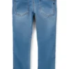 Kids’ slim-fit jeans in blue stretch denim