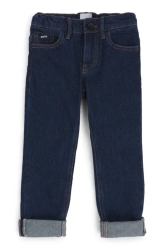 Kids’ slim-fit jeans with Double B monogram rivet