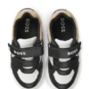 Kids’ sneakers in leather and canvas Kids’ sneakers in leather and canvas