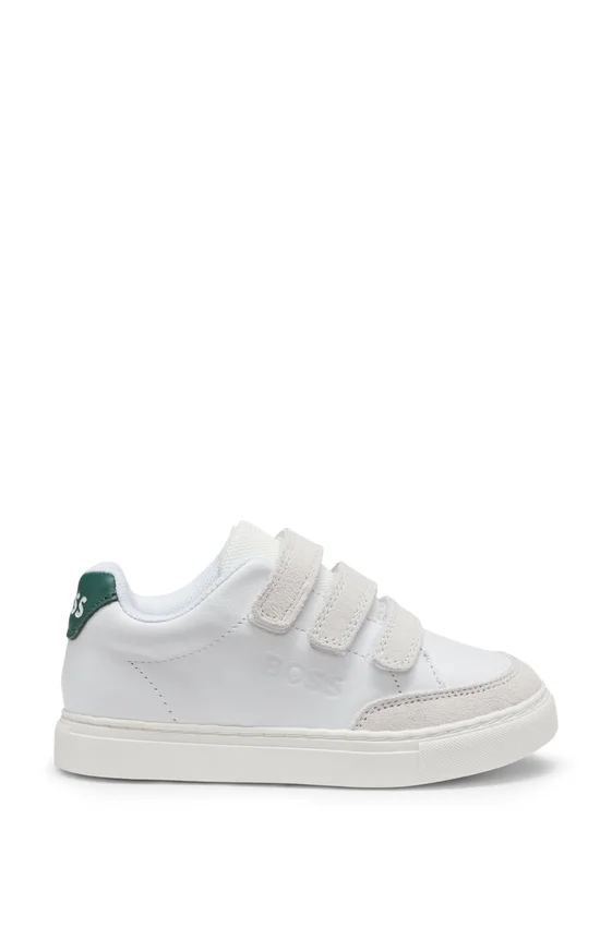 Kids’ sneakers in leather and mesh Kids’ sneakers in leather and mesh