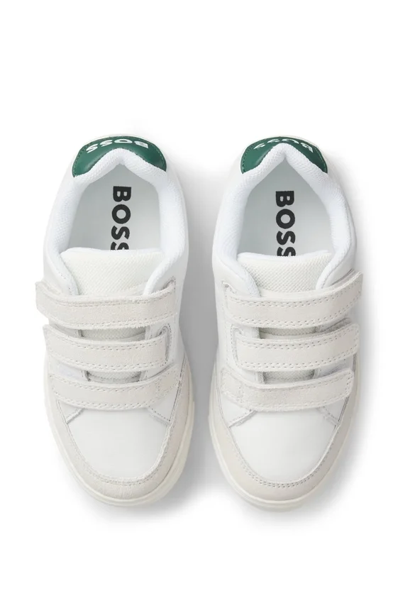 Kids’ sneakers in leather and mesh Kids’ sneakers in leather and mesh