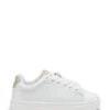 Kids’ sneakers in monogram-embossed leather Kids’ sneakers in monogram-embossed leather