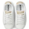 Kids’ sneakers in monogram-embossed leather Kids’ sneakers in monogram-embossed leather