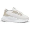 Kids’ sneakers with knit uppers and suede trim