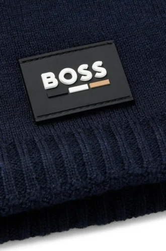 Kids’ snood with silicone logo badge