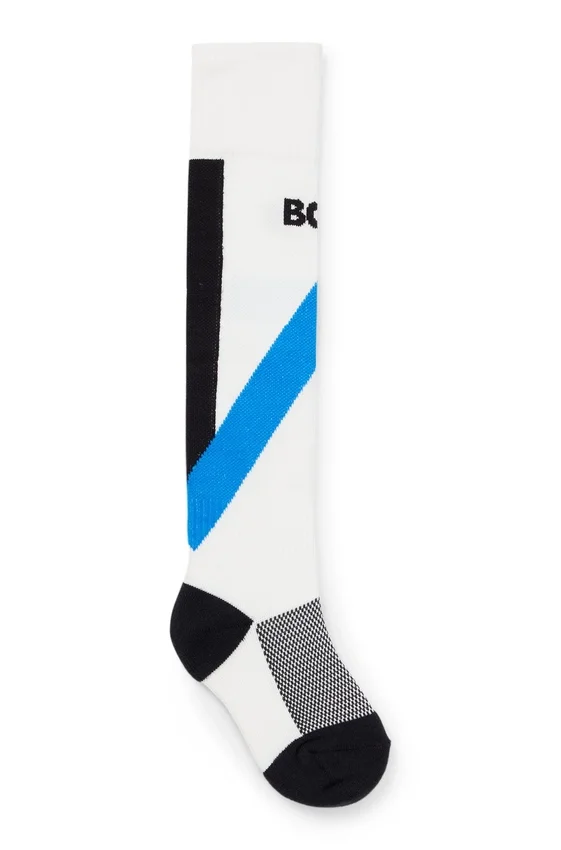 Kids’ socks with branding and stripes Kids’ socks with branding and stripes