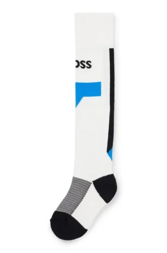 Kids’ socks with branding and stripes