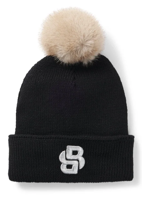 Kids’ sparkle-effect beanie hat with Double B monogram Kids’ sparkle-effect beanie hat with Double B monogram