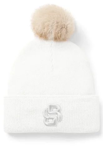 Kids’ sparkle-effect beanie hat with Double B monogram