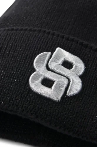 Kids’ sparkle-effect beanie hat with Double B monogram