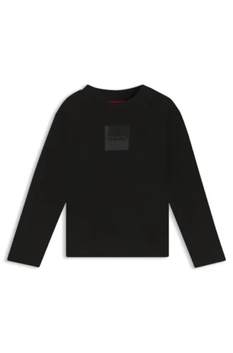 Kids’ split-logo T-shirt in cotton