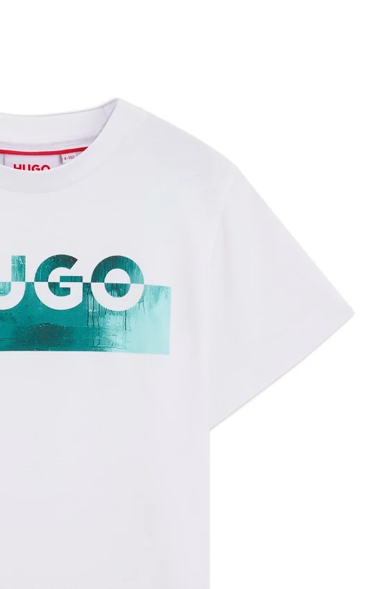 Kids’ split-logo T-shirt in cotton Kids’ split-logo T-shirt in cotton