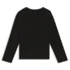 Kids’ split-logo T-shirt in cotton