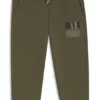 Kids’ split-logo tracksuit bottoms in a cotton blend