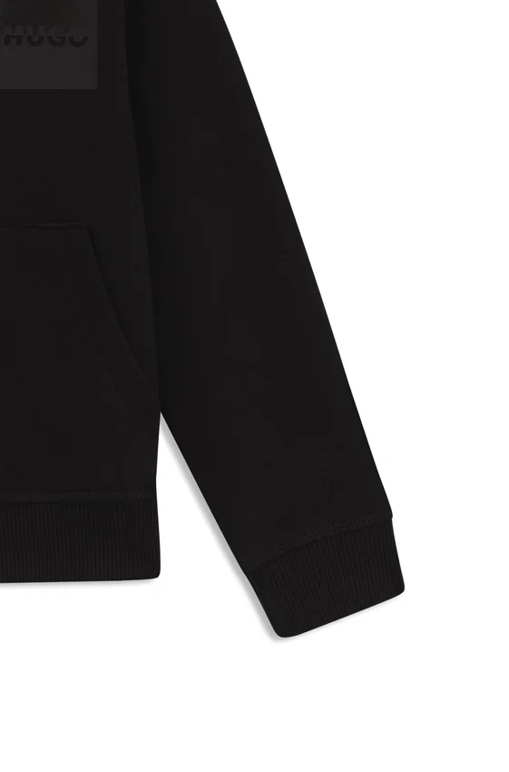 Kids’ split-logo zip-up hoodie in a cotton blend Kids’ split-logo zip-up hoodie in a cotton blend
