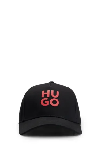 Kids’ stacked-logo cap in cotton twill