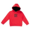 Kids’ stacked-logo hoodie in a cotton blend