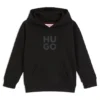 Kids’ stacked-logo hoodie in a cotton blend Kids’ stacked-logo hoodie in a cotton blend