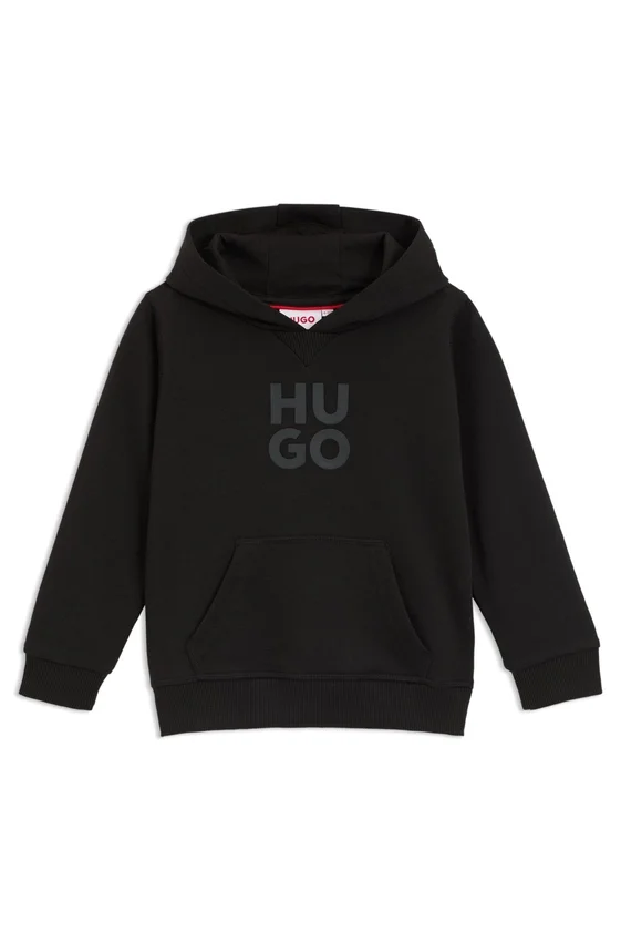 Kids’ stacked-logo hoodie in a cotton blend Kids’ stacked-logo hoodie in a cotton blend