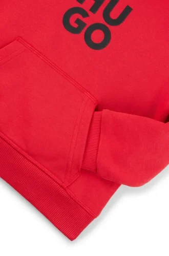 Kids’ stacked-logo hoodie in a cotton blend Kids’ stacked-logo hoodie in a cotton blend