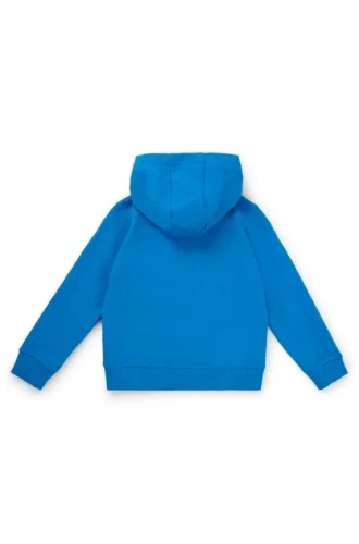 Kids’ stacked-logo hoodie in a cotton blend