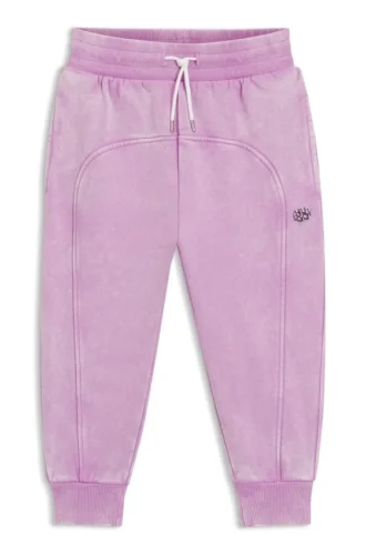 Kids’ stacked-logo tracksuit bottoms in a cotton blend