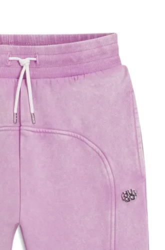 Kids’ stacked-logo tracksuit bottoms in a cotton blend