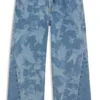 Kids’ star-print relaxed-fit jeans in cotton denim