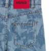 Kids’ star-print relaxed-fit jeans in cotton denim