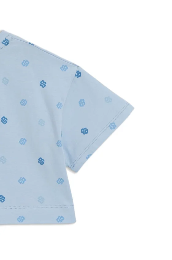 Kids’ stretch-cotton T-shirt with Double B monograms Kids’ stretch-cotton T-shirt with Double B monograms