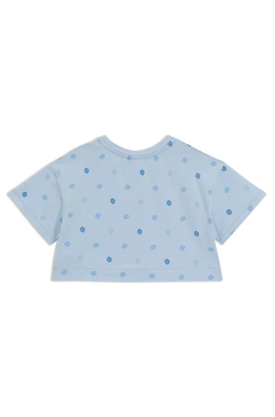 Kids’ stretch-cotton T-shirt with Double B monograms Kids’ stretch-cotton T-shirt with Double B monograms