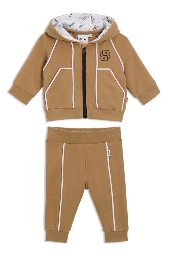Kids’ stretch-cotton tracksuit with Double B monogram Kids’ stretch-cotton tracksuit with Double B monogram