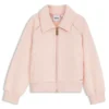 Kids’ stretch piqué cardigan with logo plaque Kids’ stretch piqué cardigan with logo plaque