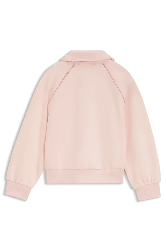 Kids’ stretch piqué cardigan with logo plaque Kids’ stretch piqué cardigan with logo plaque