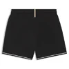 Kids’ stretch shorts with logo and piping
